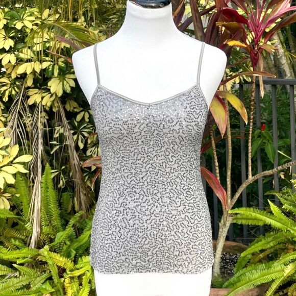 Express Silver Sequin Camisole - Picture 2 of 7